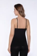 Maiou cu dantelă cu bretele ajustabile - Belinay 6028 - imagine 2