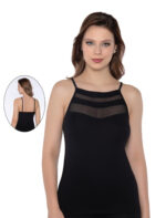 Maiou cu dantelă cu bretele ajustabile - Belinay 6028